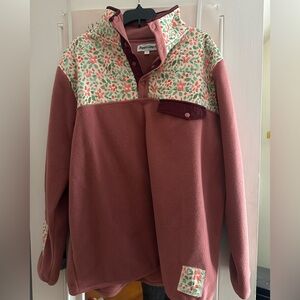 Floral Fleece Pullover